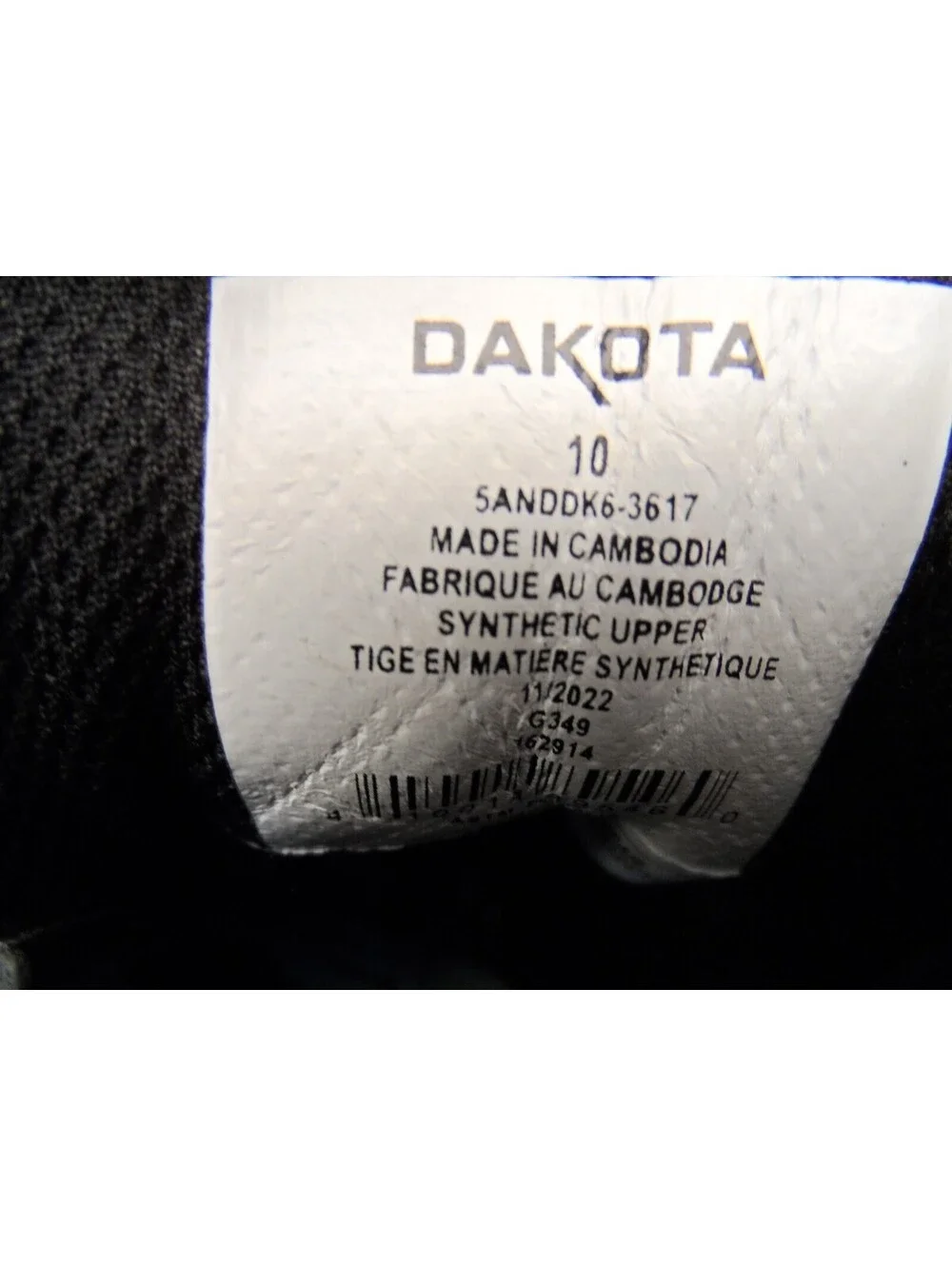 Dakota Men's 3617 Mid-Cut Quad Lite Steel Toe Steel Plate Shoes Black Size 10M